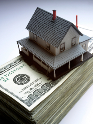 house on top of money