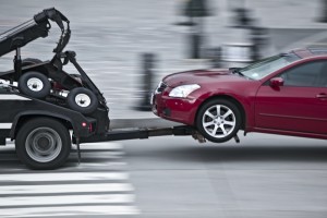 car getting towed car getting towed